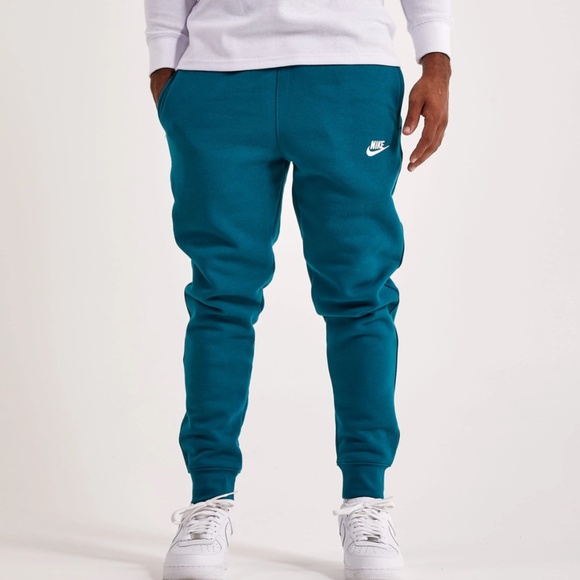 Nike blue teal Fleece Joggers athletic sweatpants - Picture 4 of 4